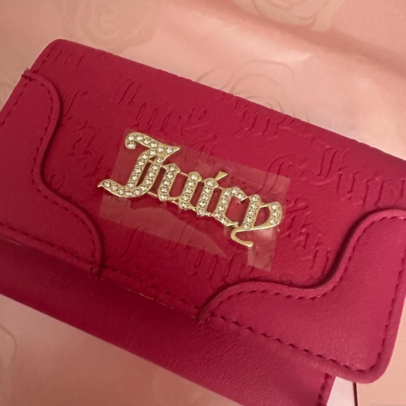 Juicy Couture Pink Flash Double sided Trifold Wallet - Picture 3 of 6